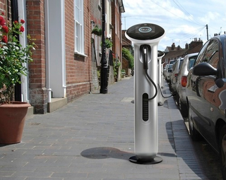 Illustration for article titled GE and Yves Behar Unveil Charge-Stations for Electric Cars